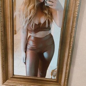 Alo Dusty Rose rouched legging